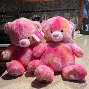 Pink Plush Teddy Bear Set